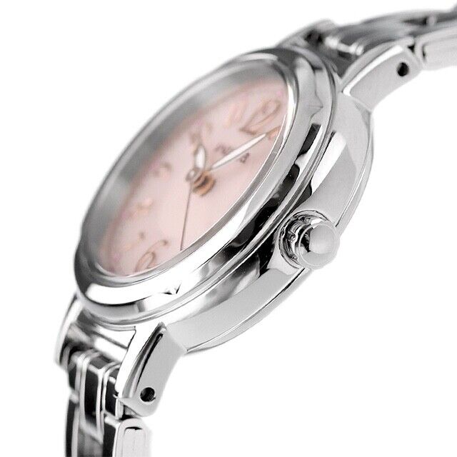 CITIZEN WICCA KH9-914-91 Pink Analog Solar Tech Womens Watch New Japan