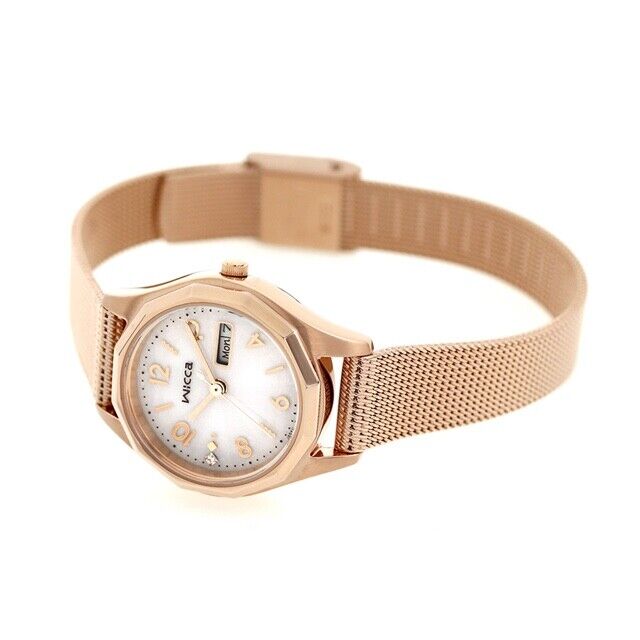 CITIZEN WICCA KH3-568-15 Day/Date Analog Solar-Tech Womens Watch New Japan