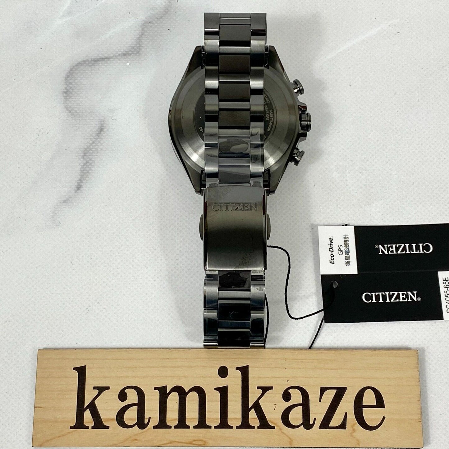 Citizen CC4055-65E ATTESA ACT Line Black GPS Solar Titanium Mens Watch New