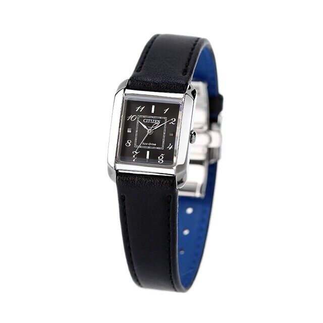 CITIZEN L EW5600-10E Square Analog Eco-Drive Solar Womens Watch New Japan