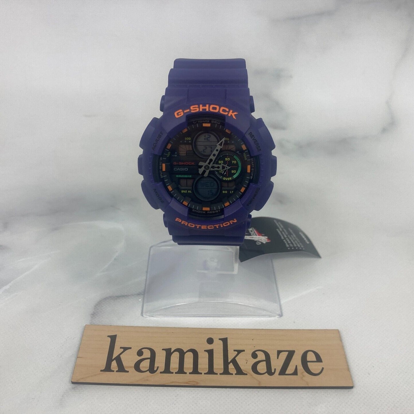 CASIO G-SHOCK GA-140-6A Purple Analog Digital Quartz Mens Watch New Japan