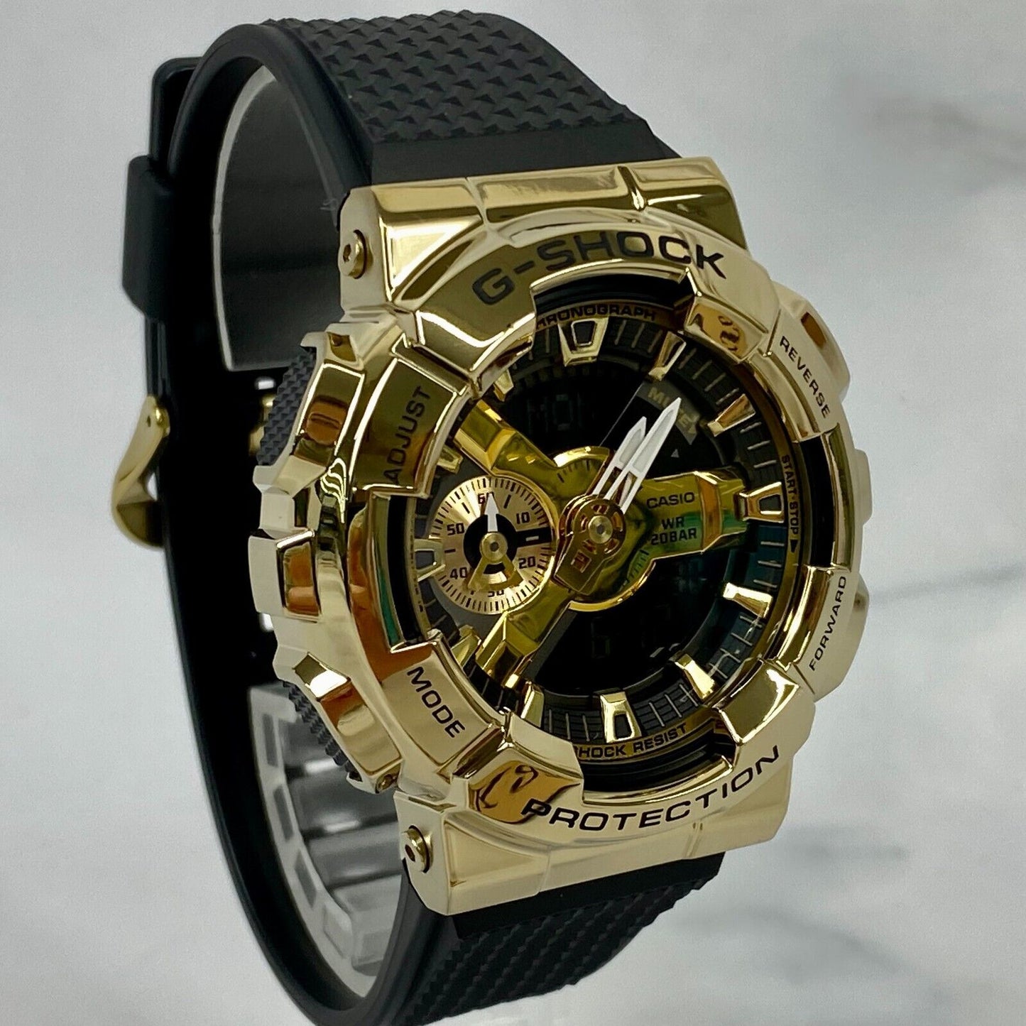 CASIO G-Shock GM-110G-1A9JF Gold Stainless Steal Analog Digital Mens Watch New