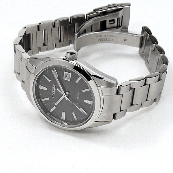 CITIZEN NB1050-59H Date Mechanical Gray Dial 24J Automatic Mens Watch New Japan