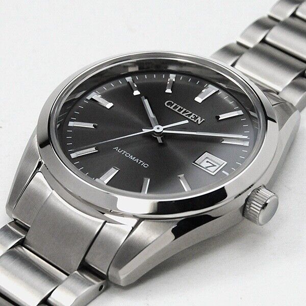 CITIZEN NB1050-59H Date Mechanical Gray Dial 24J Automatic Mens Watch New Japan