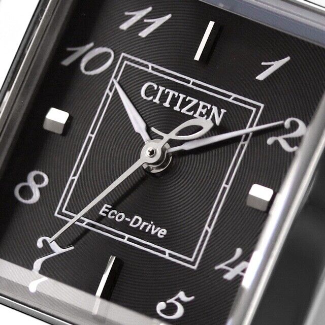 CITIZEN L EW5600-10E Square Analog Eco-Drive Solar Womens Watch New Japan