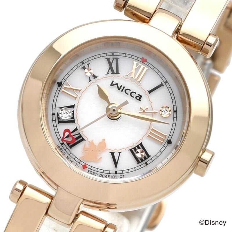 CITIZEN WICCA KP5-221-11 Disney Limited1000 Solar-Tech Womens Watch New Japan