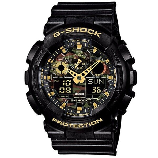 CASIO G-SHOCK GA-100CF-1A9JF Camouflage Ana/Digi Quartz Mens Watch New Japan