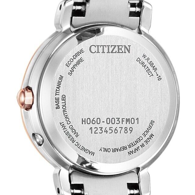 CITIZEN xC hikari ES944573W Titanium EcoDrive Solar Womens Watch New Japan