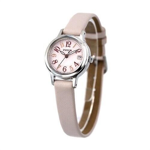 CITIZEN WICCA KH491290 ECOPET Belt Pink Analog Solar Womens Watch New Japan