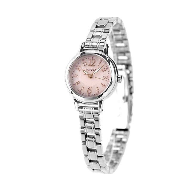 CITIZEN WICCA KH9-914-91  Pink Analog Solar Tech Womens Watch New Japan