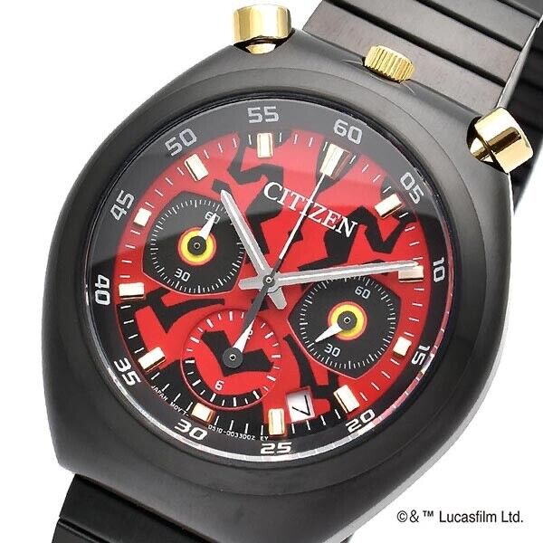 CITIZEN AN366855W Red STAR WARS DARTH MAUL Analog Quartz Mens Watch New Japan