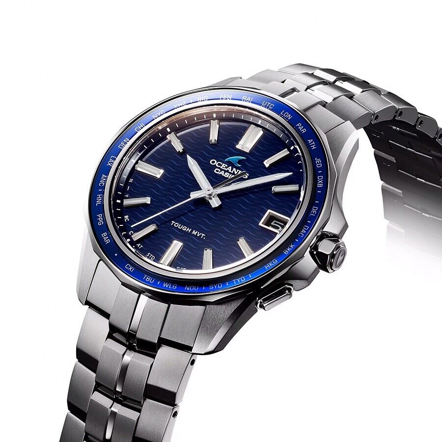 CASIO OCEANUS Manta OCWS4002AJF Titanium Bluetooth Solar Mens Watch New Japan