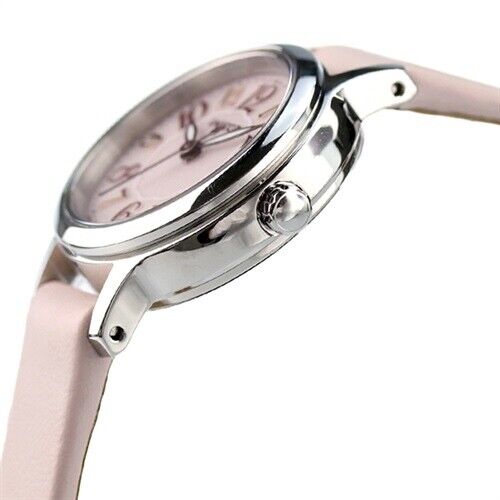 CITIZEN WICCA KH491290 ECOPET Belt Pink Analog Solar Womens Watch New Japan