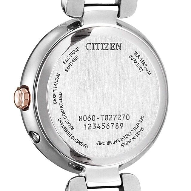 CITIZEN xC Floret Diamond ES946665W EcoDrive Solar Womens Watch New Japan