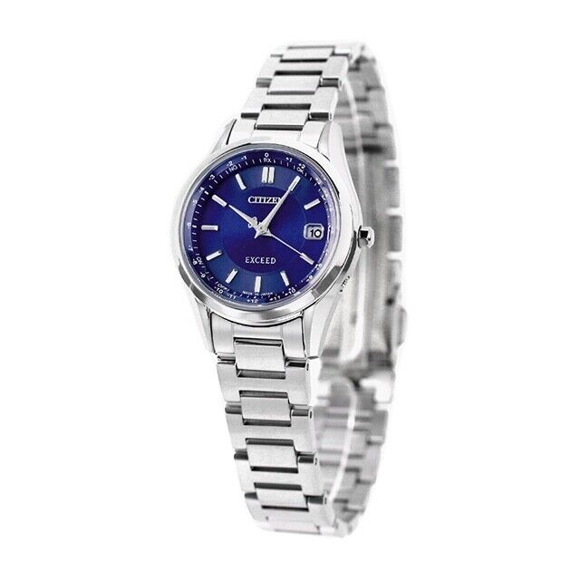 CITIZEN EXCEED ES9370-62L Titanium Analog Eco-Drive Solar Womans Watch New Japan