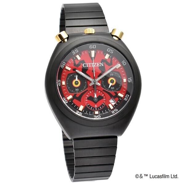 CITIZEN AN366855W Red STAR WARS DARTH MAUL Analog Quartz Mens Watch New Japan