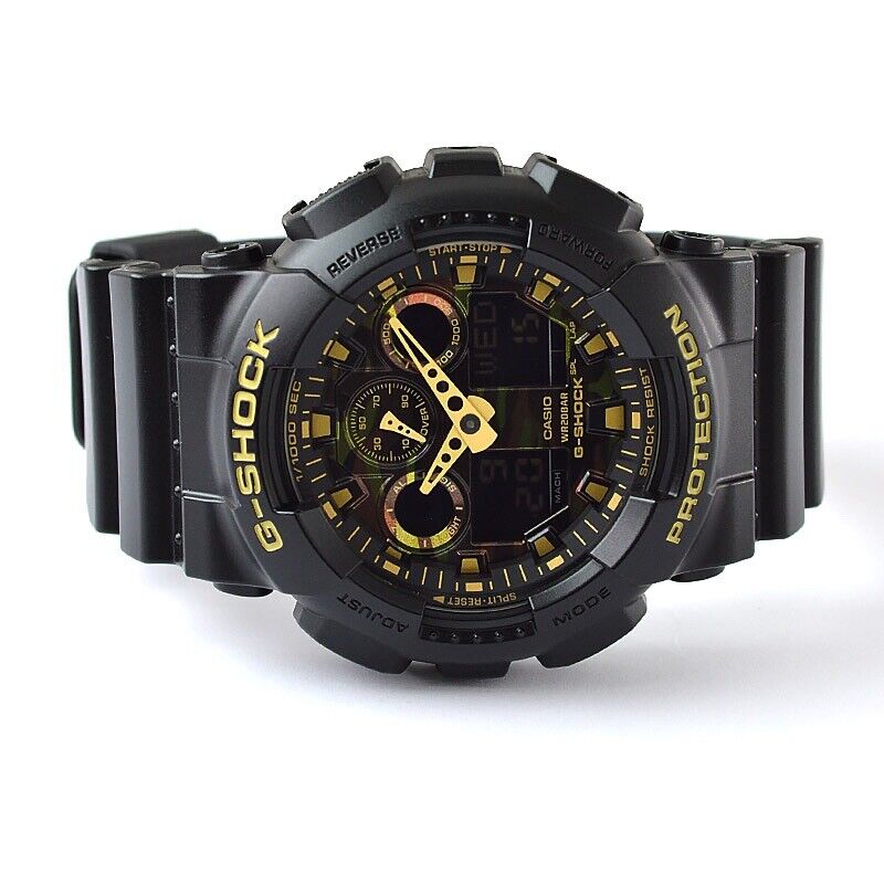 CASIO G-SHOCK GA-100CF-1A9JF Camouflage Ana/Digi Quartz Mens Watch New Japan