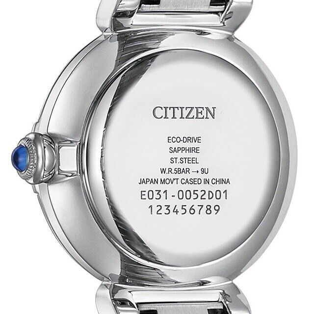 CITIZEN L EM1060-87N Shell Dial Analog Eco-Drive Solar Womens Watch New Japan