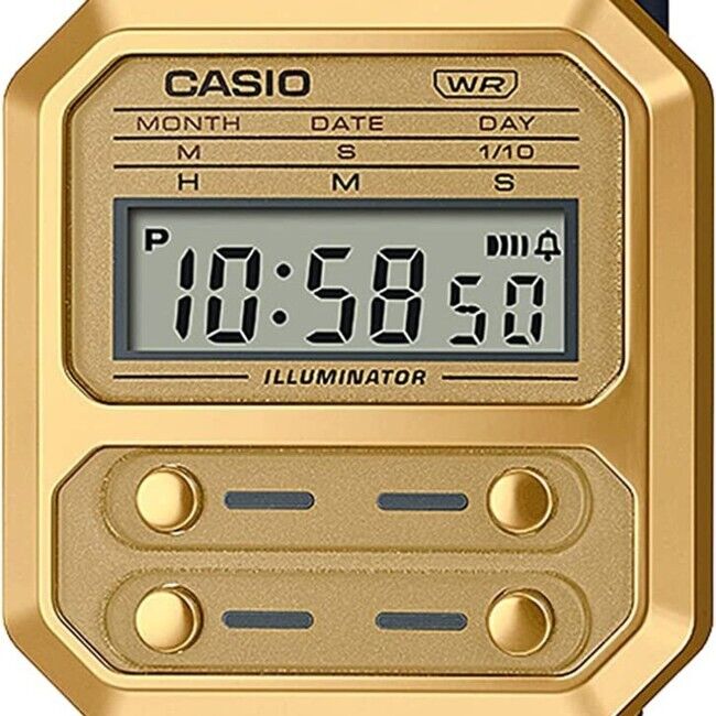 CASIO STANDARD A100WEF-1AJF A100WEFG-9AJF 2 Variation Silver Gold 2022 Watch New