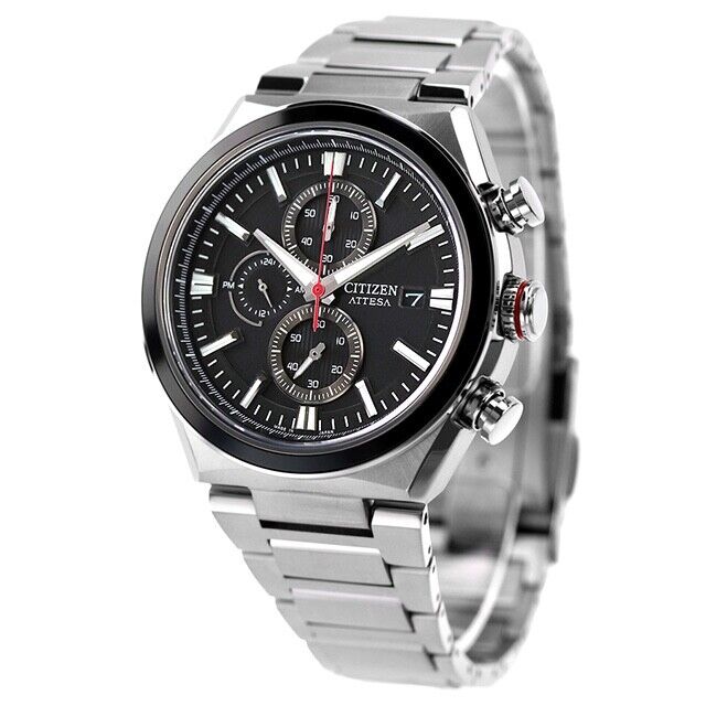 CITIZEN ATTESA CA0087-63E Titanium Analog Eco-Drive Solar Mens Watch New Japan