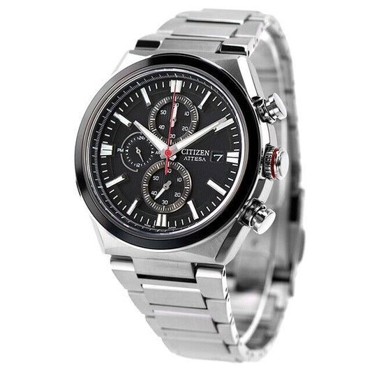 CITIZEN ATTESA CA0087-63E Titanium Analog Eco-Drive Solar Mens Watch New Japan