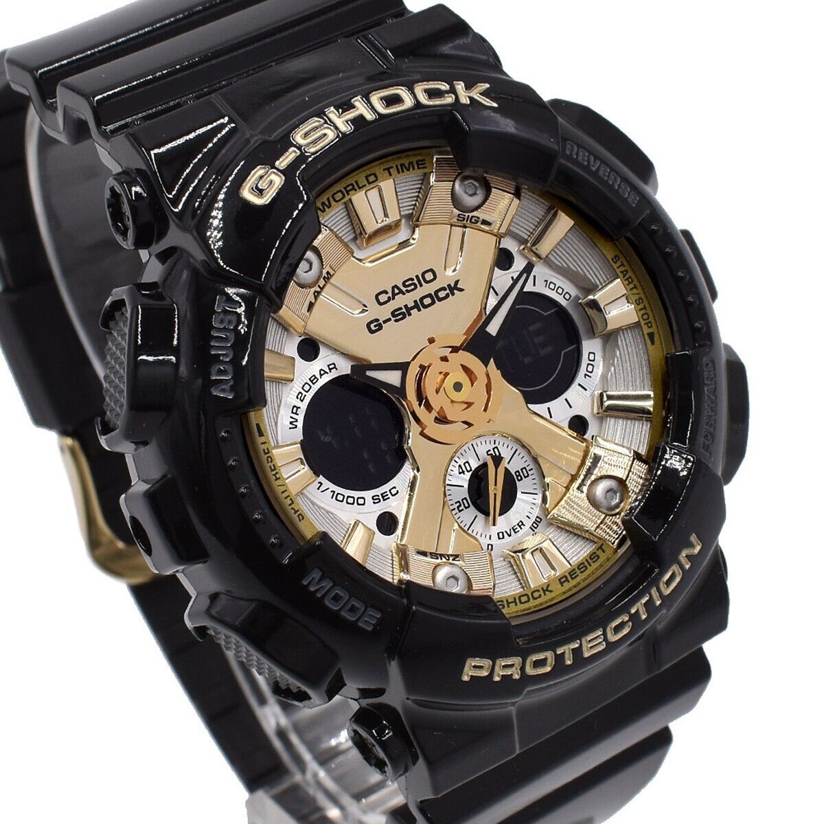 CASIO G-Shock GMA-S120GB-1AJF Black Gold Analog Digital Womens Watch New