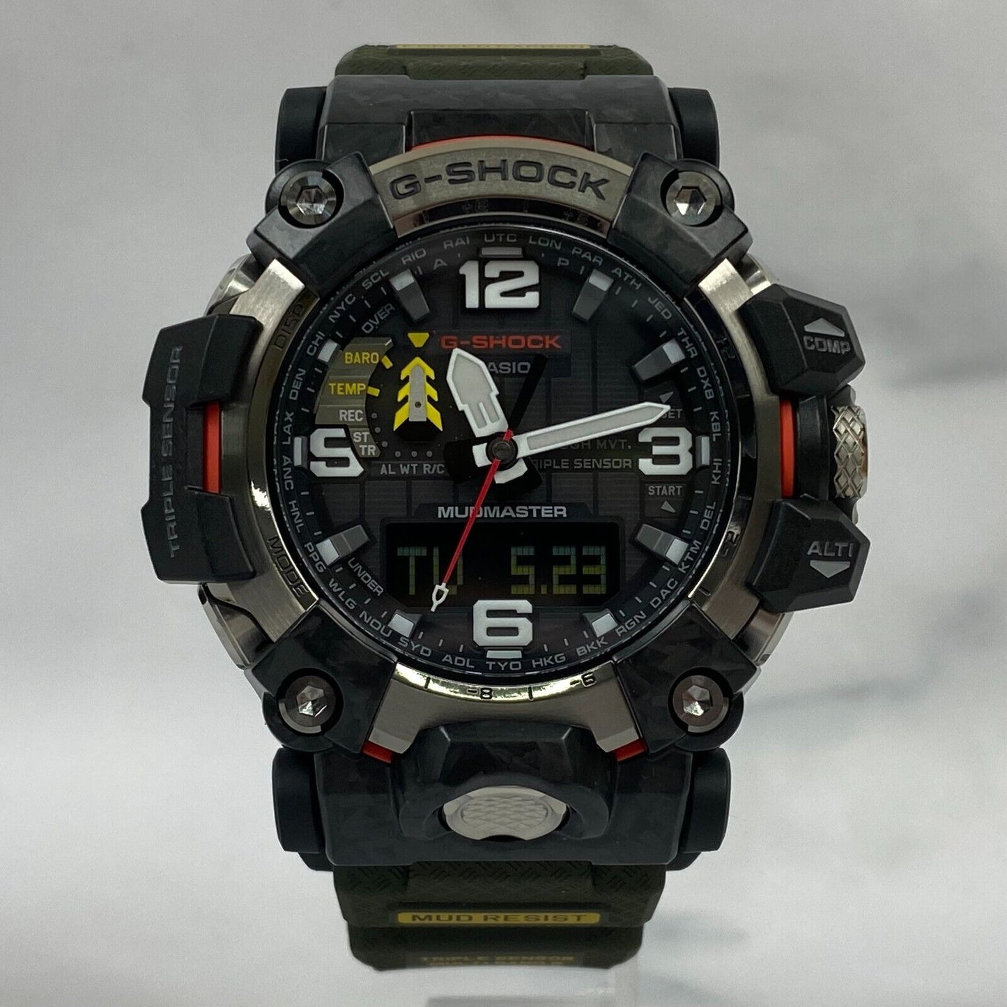 CASIO G-Shock MUDMASTER GWG-2000-1A3JF Black Red Solar Radio Mens Watch New