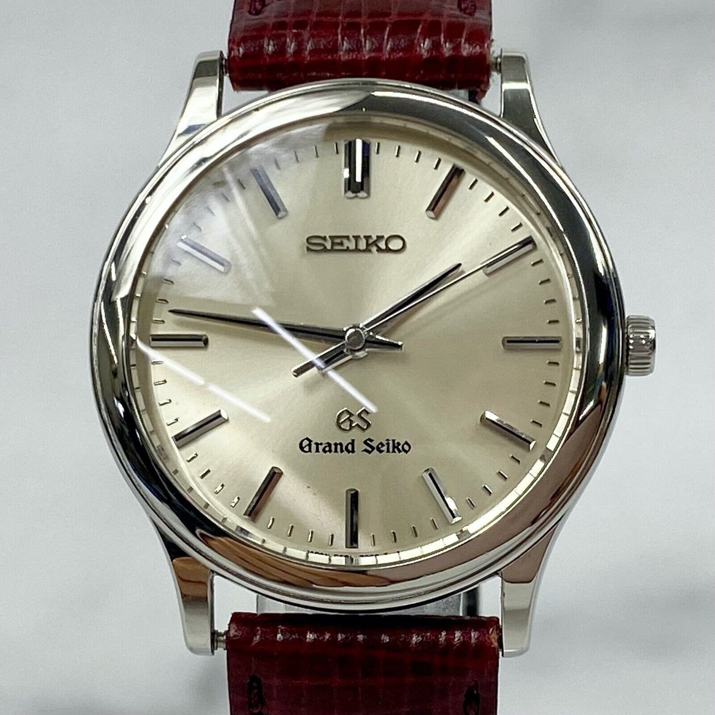 SEIKO Grand Seiko 9581-7020 Silver Analog Quartz Mens Watch Vintage Excellent