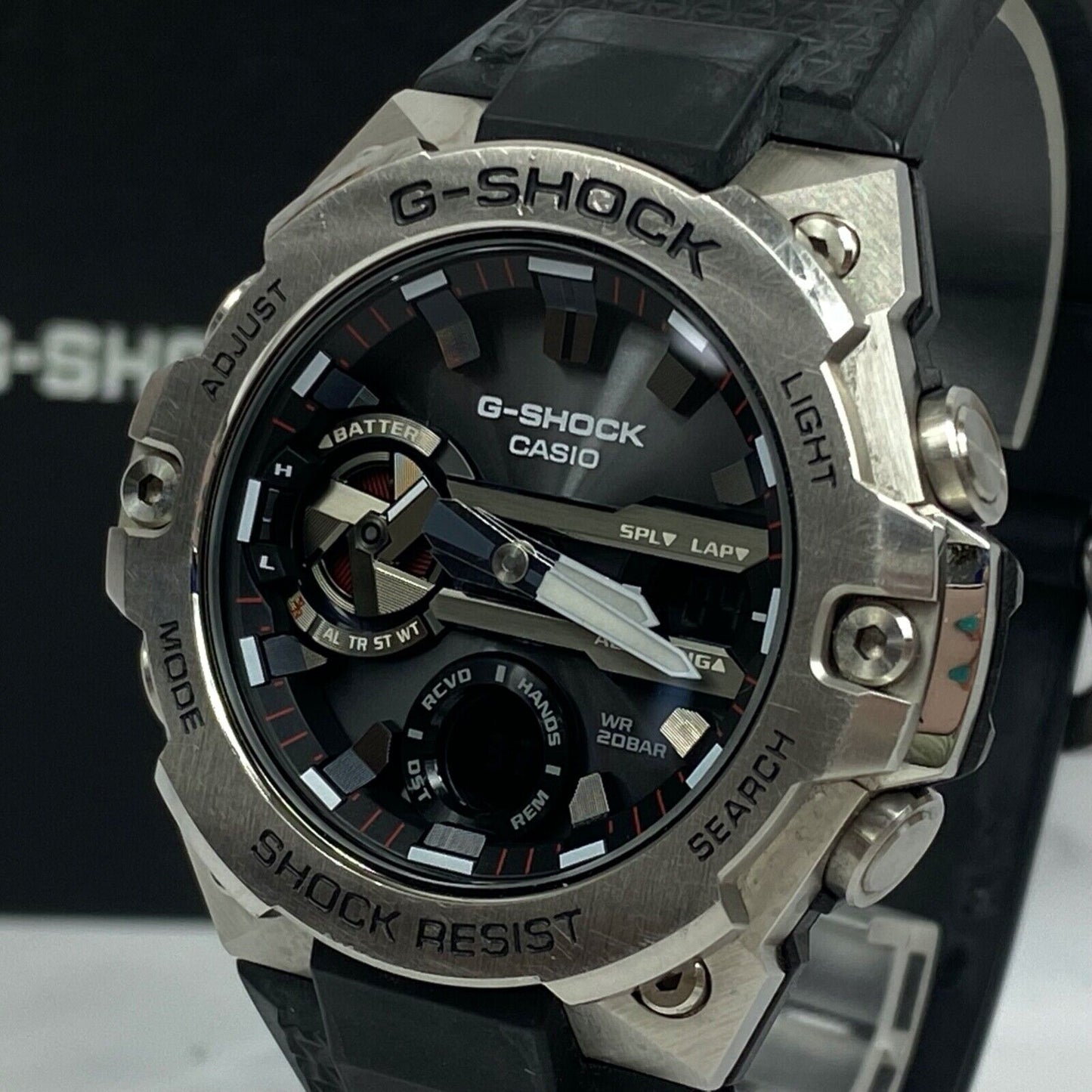 CASIO G-Shock G-Steel GST-B400-1A Bluetooth Solar Mens Watch With Box Excellent