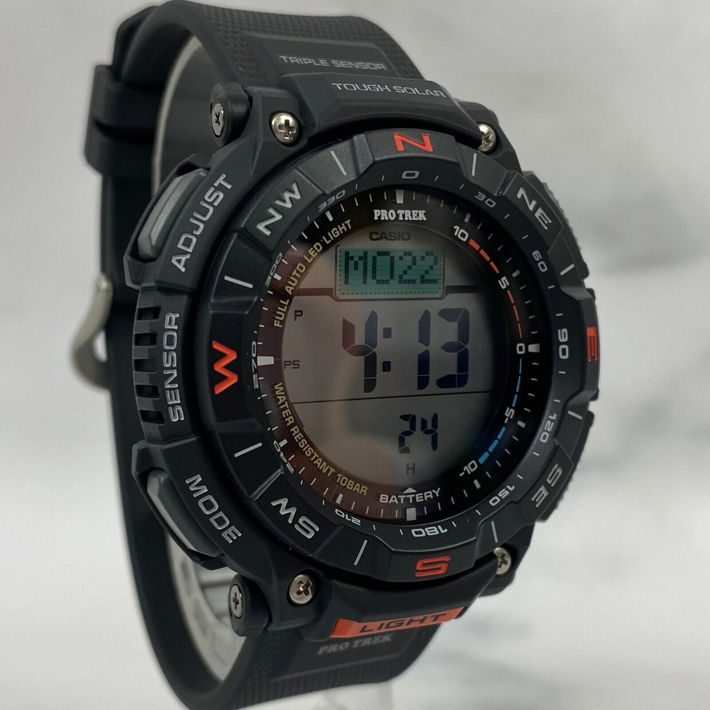 CASIO PRO TREK PRG-340-1JF Tough Solar Compass Outdoor Digital Men Watch New