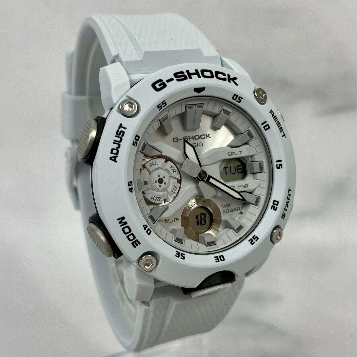 CASIO G-Shock GA-2000S-7AJF Carbon Core Guard Analog Digital White Watch New