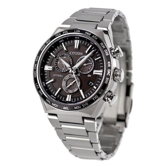 CITIZEN ATTESA ACT Line CB5966-69E Titanium Eco-Drive Solar Mens Watch New Japan