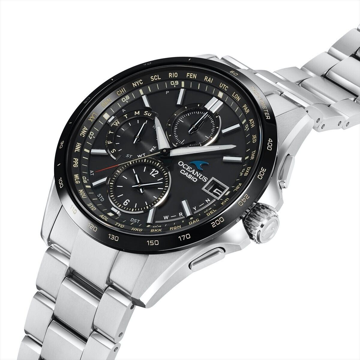 CASIO OCEANUS OCW-T2600J-1AJF Tachymeter Bluetooth Solar Mens Watch New Japan