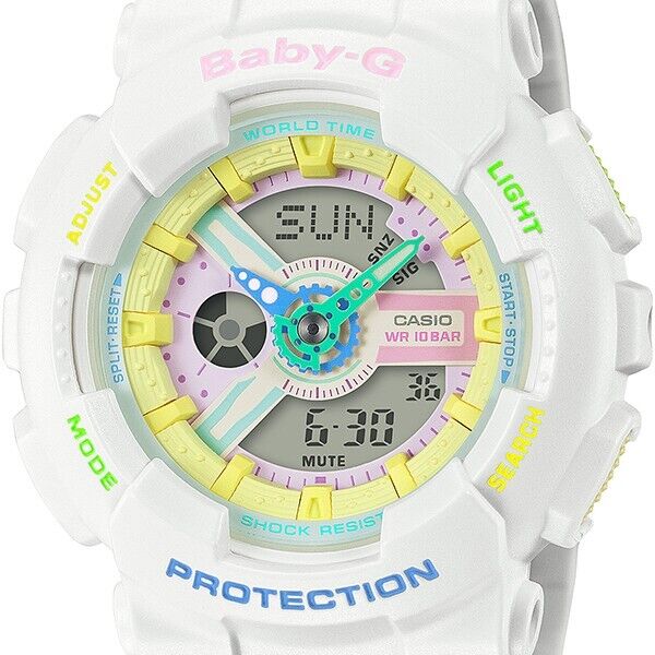 CASIO BABY-G Decora Style BA-110TM-7AJF Multi Color Cute Womens Watch New