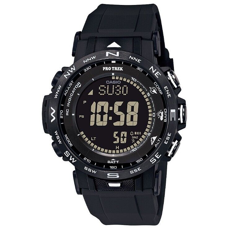 CASIO PROTREK PRW-30Y-1BJF 2020s Black Digital Radio Solar Mens Watch New