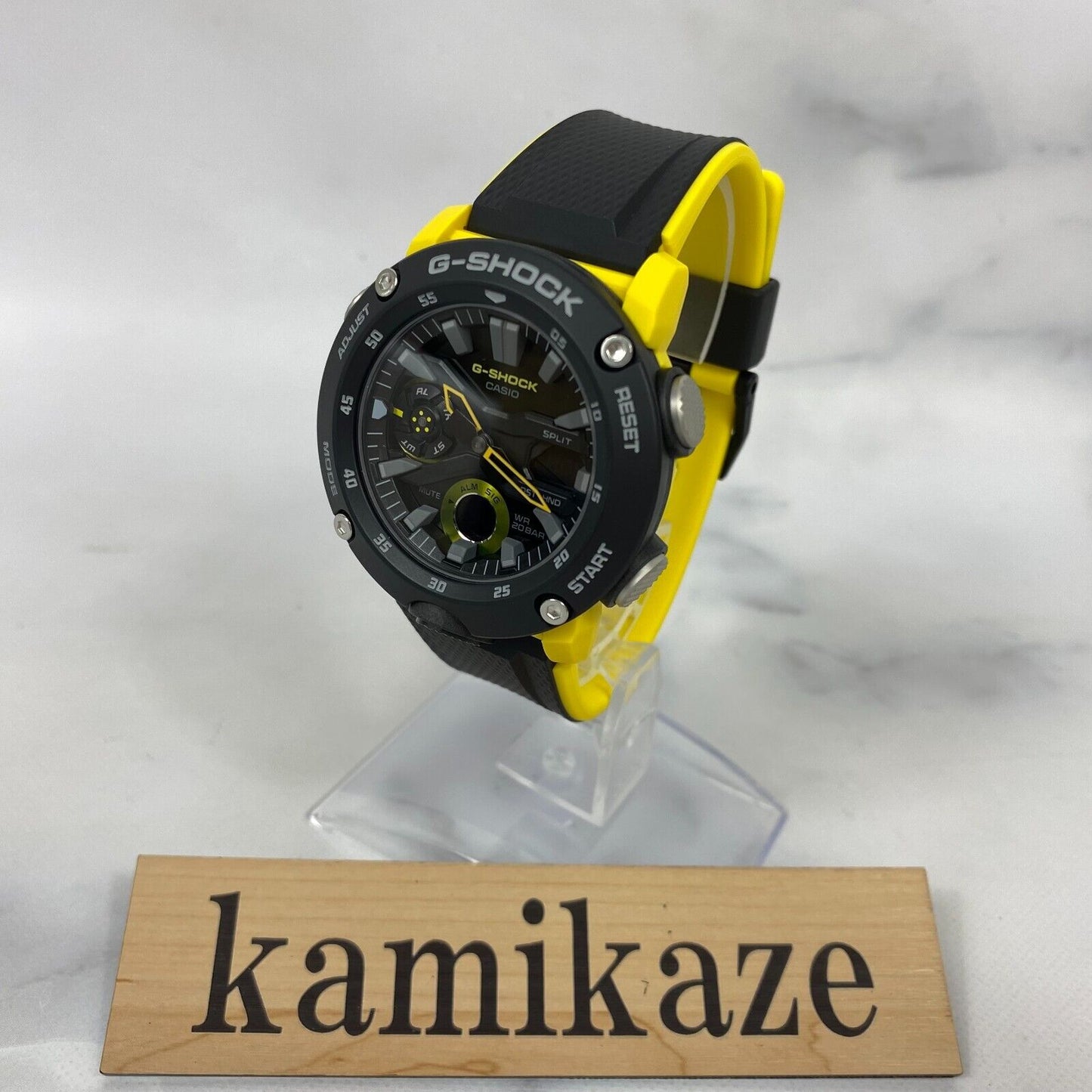 CASIO G-Shock GA-2000-1A9JF Carbon Core Guard Yellow Black 200M Mens Watch New