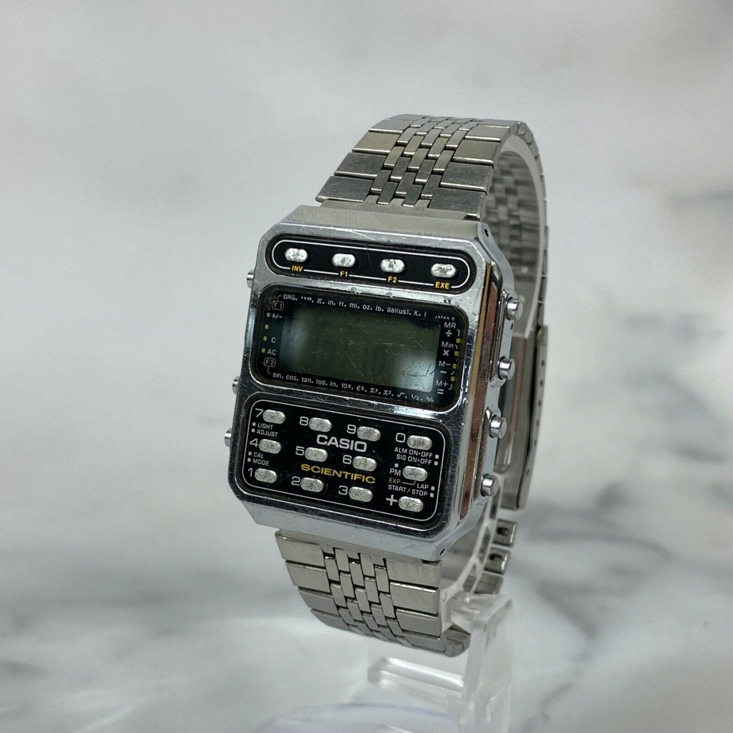 CASIO CFX-200 Digital Scientific Calculator Japan Mens Watch Vintage Excellent