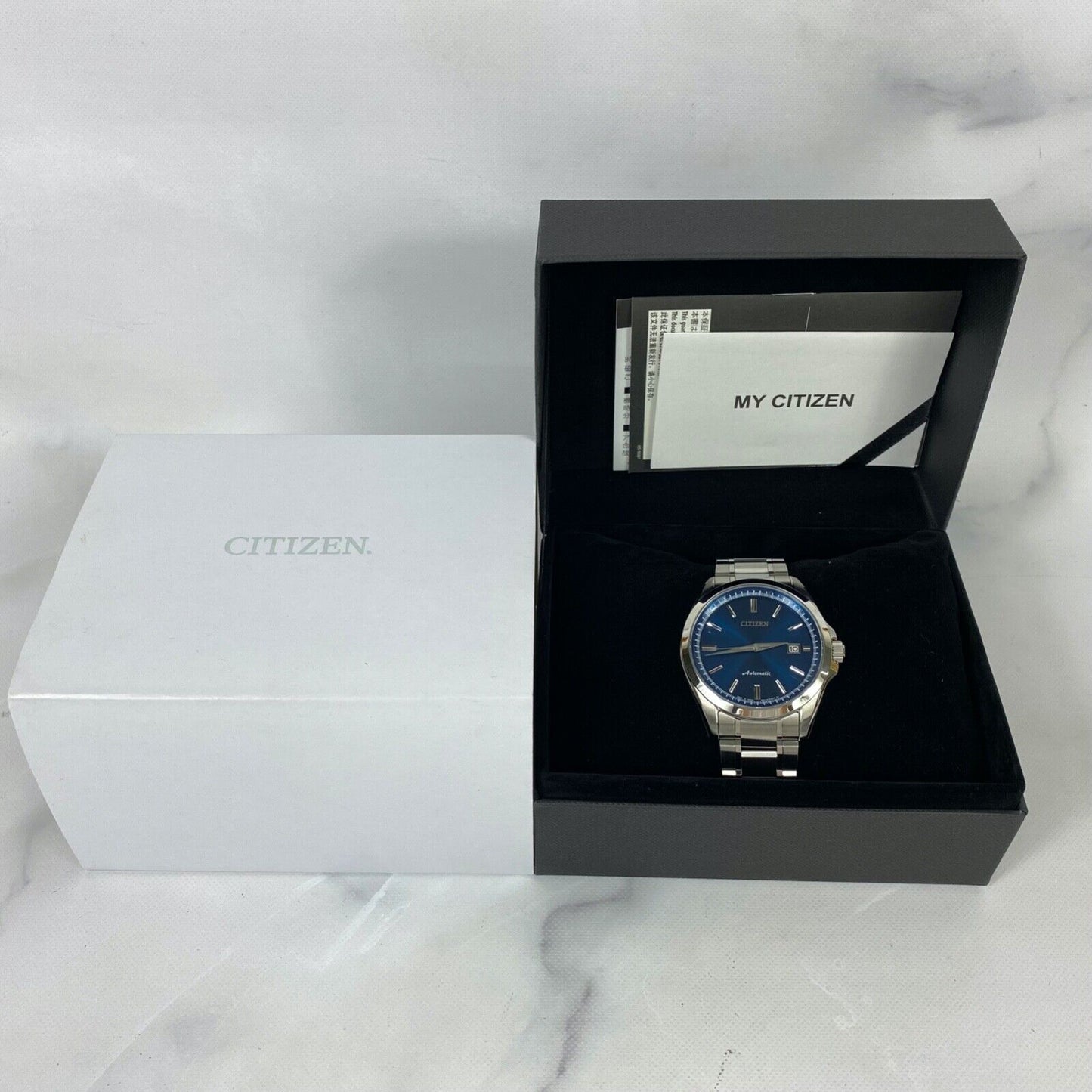 CITIZEN NB1041-84L Automatic Date Japan Mens Watch With Box Vintage Excellent