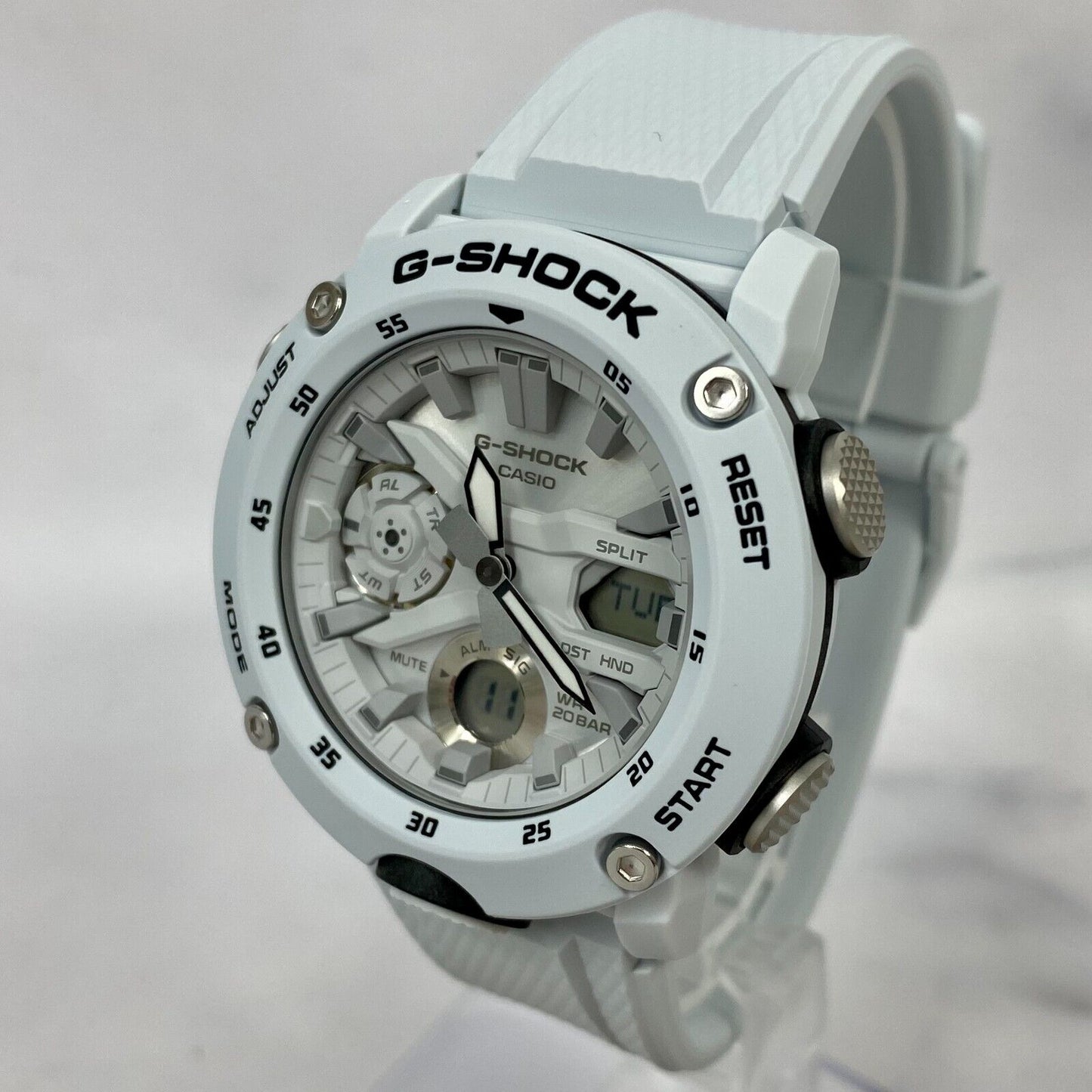 CASIO G-Shock GA-2000S-7AJF Carbon Core Guard Analog Digital White Watch New