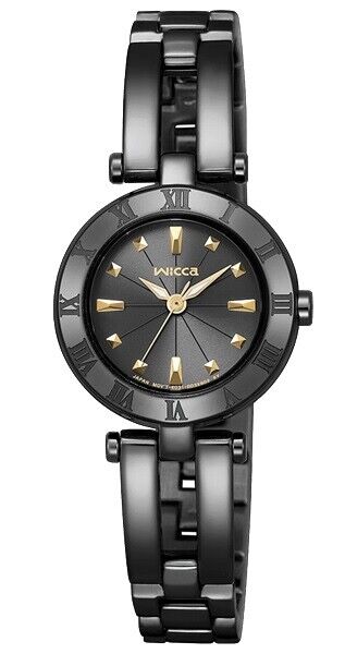 CITIZEN Wicca KP2-647-51 Black Analog Solar-Tech Womens Watch New Japan