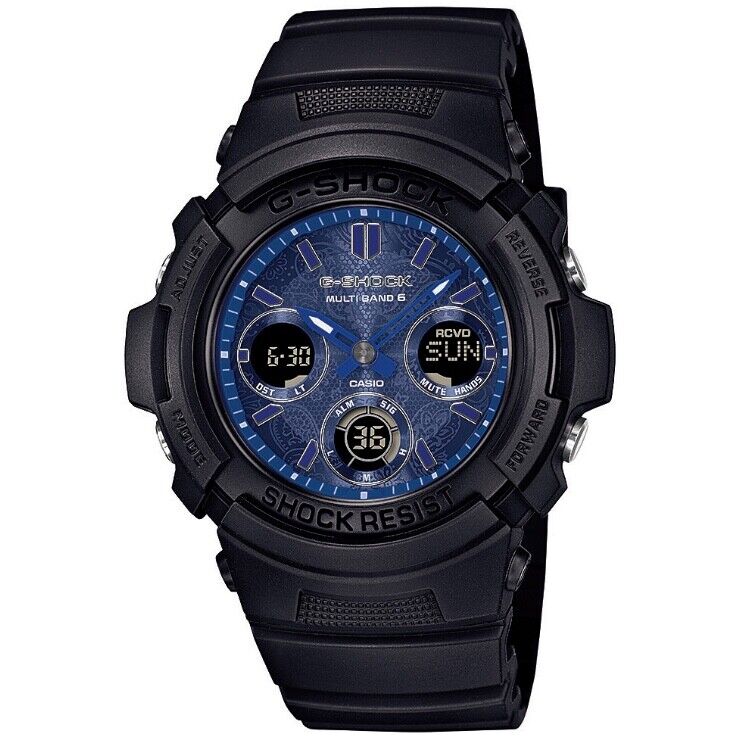 CASIO G-SHOCK AWG-M100SBP-1AJF Blue Analog/Digital Solar Mens Watch New Japan