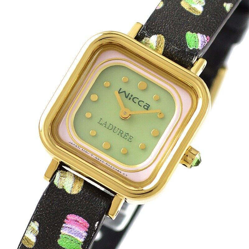 CITIZEN WICCA KK3-310-12 LADUREE Limited Analog Solar Womens Watch New Japan