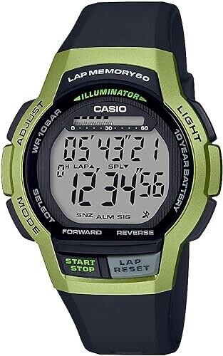 CASIO Sports Gear WS-1000H-3AJH Black Green Digital Quartz Mens Watch New Japan