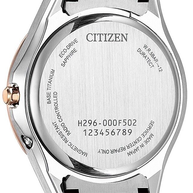 CITIZEN EXCEED EE1014-70F 45th Titanium Eco-Drive Solar Womens Watch New Japan