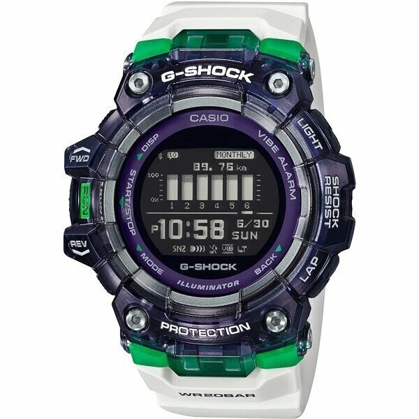 CASIO G-Shock GBD-100SM-1A7JF G-SQUAD Skeleton Bezel Bluetooth GPS Equipped New