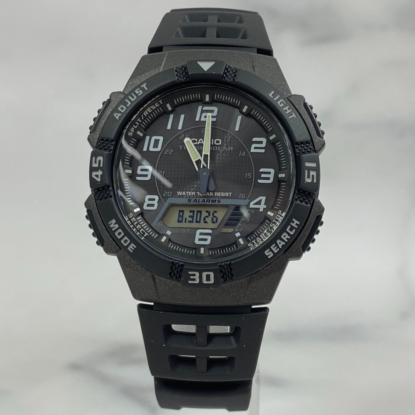 CASIO AQ-S800W-1BJH Solar Analog Digital World Time Black 2021s Mens Watch New