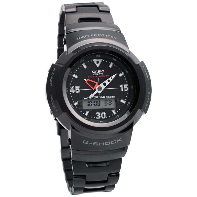 CASIO G-SHOCK AWM-500-1AJF Black Shock Resist Tough Solar Mens Watch New Japan