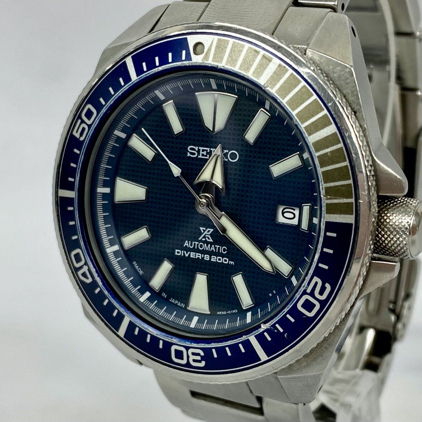 SEIKO Prospex 4R35-01V0 Automatic Japan Air Diver's Mens Watch Vintage Excellent