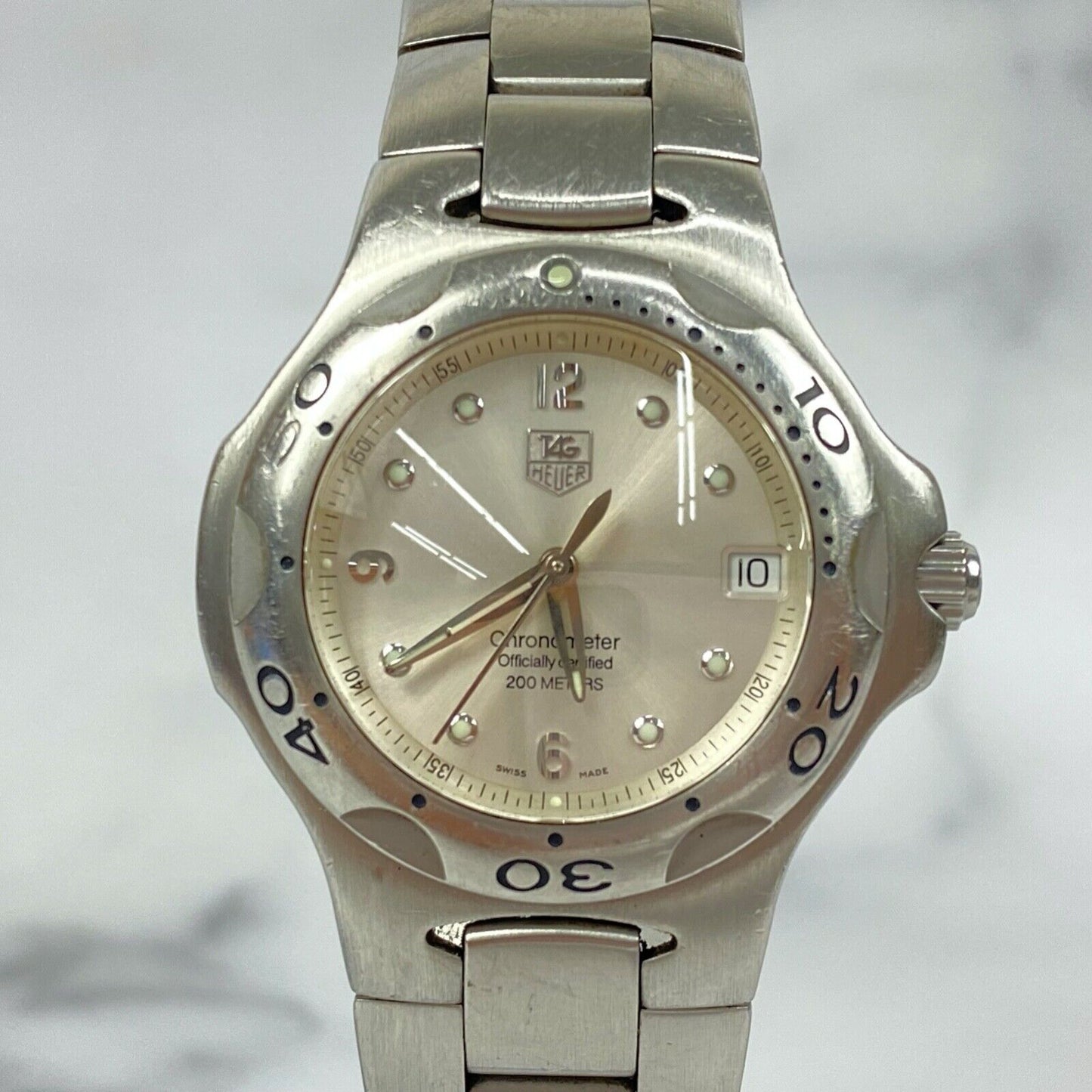 TAG HEUER Chronometer 200 Meter WL5110 Kirium Date Mens Watch Vintage Excellent