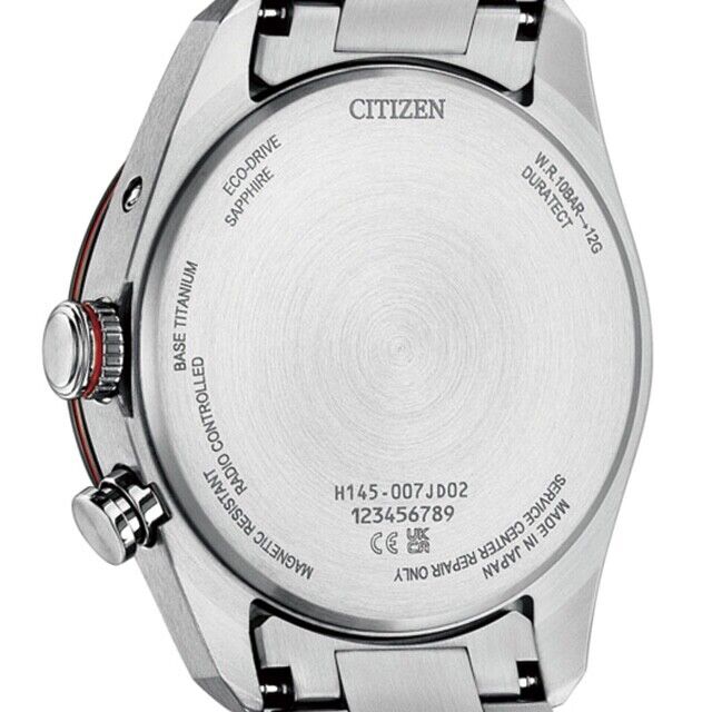 CITIZEN ATTESA CB0287-68L Titanium Analog Eco-Drive Solar Mens Watch New Japan